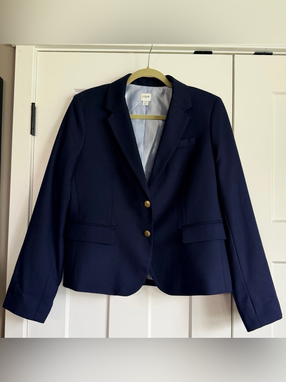 J. Crew Factory navy original schoolboy blazer - size 14